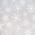 EMBOSSED SILVER SNOWFLAKES Sheet Tissue Paper